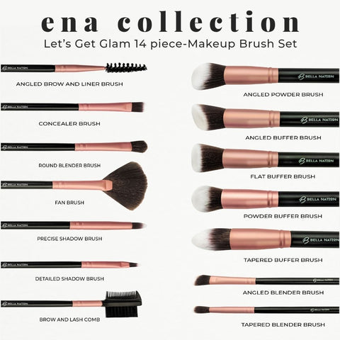Ena Collection Makeup Brush Set - Bella Nation